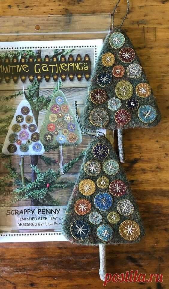 Scrappy Penny Tree Green Primative Gathering - Etsy