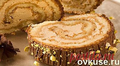 Рождественское полено с кофе - Простые рецепты Овкусе.ру