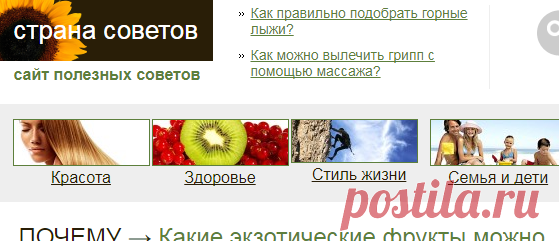 «Страна советов»: сайт полезных советов