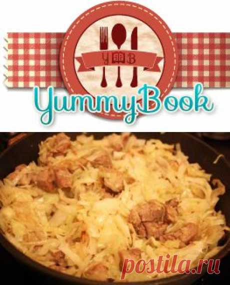 Капуста тушеная в мультиварке с мясом - пошаговый рецепт с фото