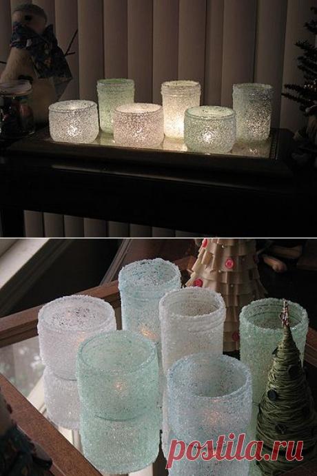 Великолепные подсвечники из...соли! Просто и красиво!
