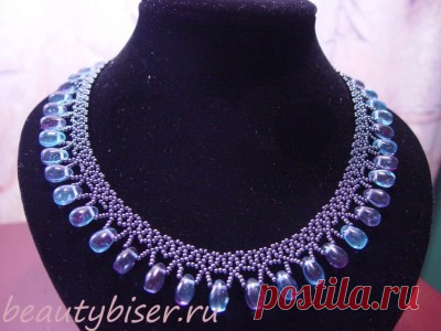 Колье из бисера «Капельки»