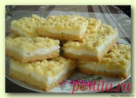 Творожный пирог - очень нежный и вкусный
