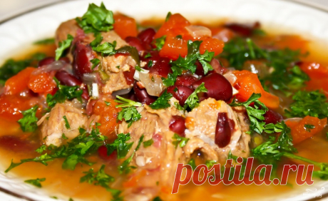 Лобио из красной фасоли с мясом - пошаговый рецепт с фото на Повар.ру