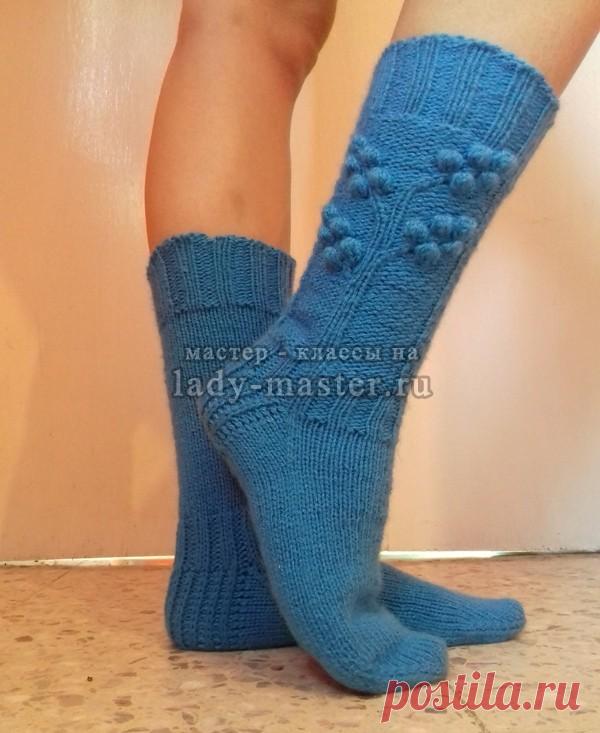 Носки на 5 спицах, мастер - класс с пошаговыми фото для начинающих