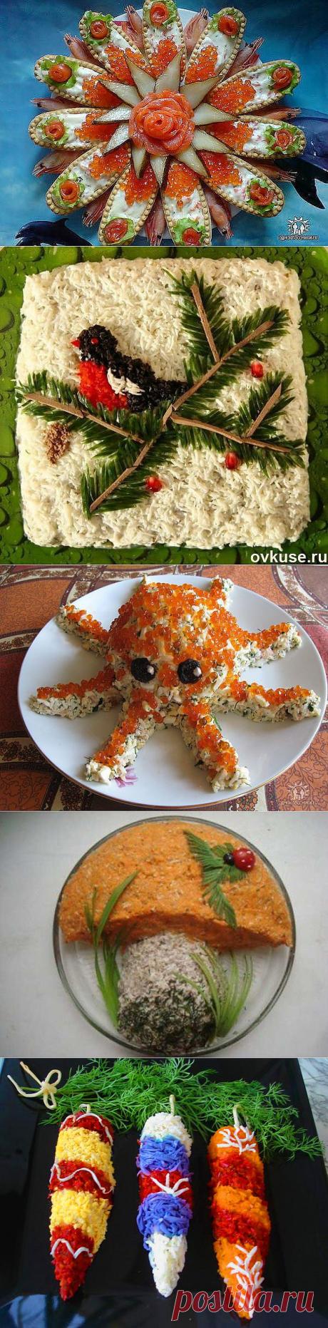 (+1) сообщ - Серия подборок украшения салатов. Продолжение | Любимые рецепты