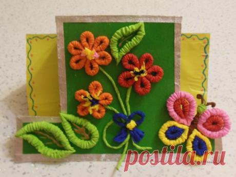 «На лугу пестреют яркие цветы. Золотом облиты тёмные листы». Аппликация из гофрированной бумаги на все случаи жизни. - Для воспитателей детских садов - Маам.ру