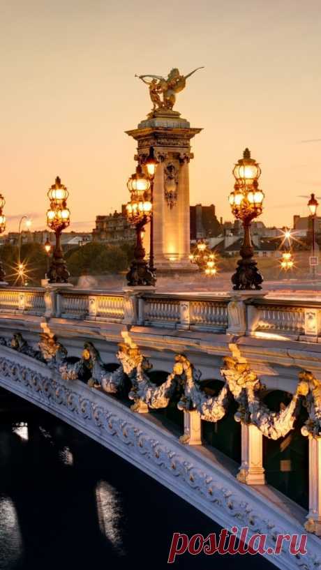 Download Wallpaper 640x1136 France, Paris, Alexander bridge iPhone 5S, 5C, 5 HD Background