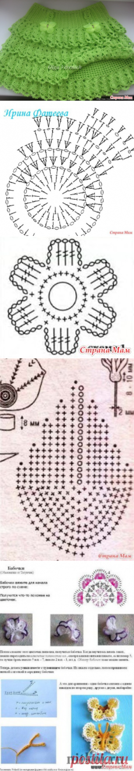 Платье на девочку 3-4 лет.(Все схемы нашла в интернете)
