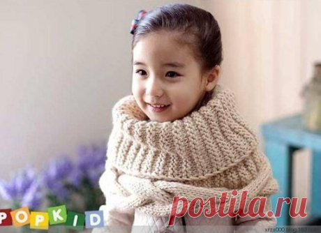 Детский снуд. Вяжем на спицах