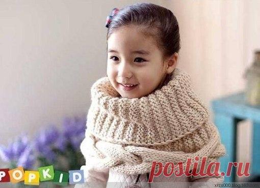 Детский снуд. Вяжем на спицах