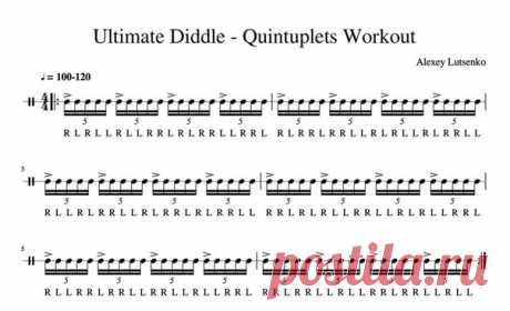 ☇ Ultimate Diddle - Quintuplets Workout ☇