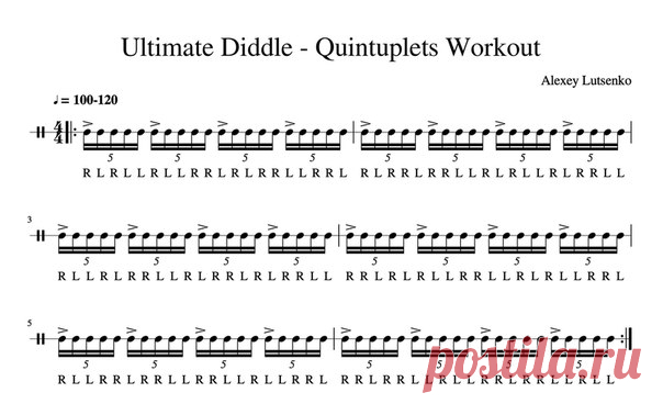 ☇ Ultimate Diddle - Quintuplets Workout ☇