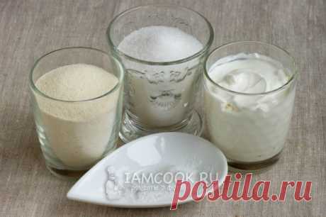 Манник на сметане без яиц — рецепт с фото пошагово