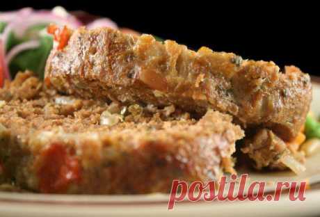 Мясной хлебец с овощами
