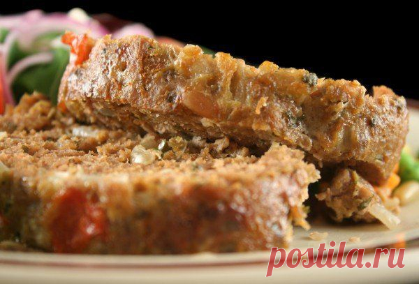 Мясной хлебец с овощами