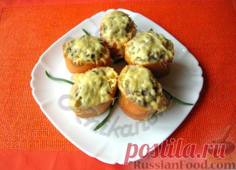 Рецепт: Пирожки из багета "Ленивая жена" на RussianFood.com
