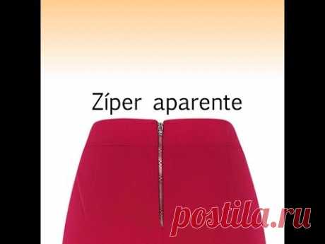 Aprenda como colocar um zíper aparente