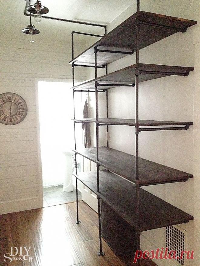 Tips for Making a DIY Industrial Pipe Shelving Unit | DIY Show Off ™ - DIY Decorating and Home Improvement BlogDIY Show Off ™ – DIY Decorating and Home Improvement Blog