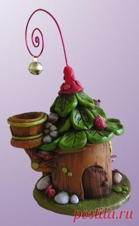 Декор банок | Fairy stuff | Декор, Домики и Соленое тесто