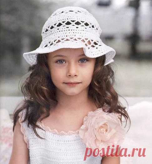 Очаровательная шляпка для девочки..