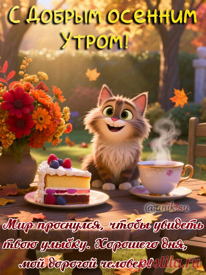 Доброе осеннее утро картинки позитивные