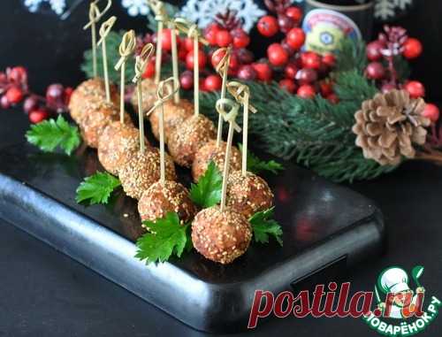 Фишболы из лосося в кунжутной панировке - кулинарный рецепт