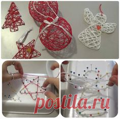Addobbi natalizi con lana e colla facilissimi – Video…