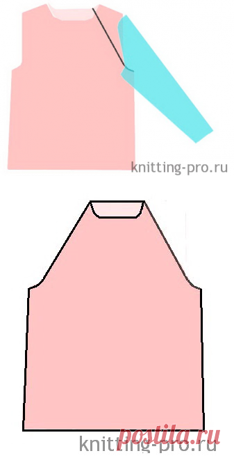 Моделирование рукава-реглан - knitting-pro.ru - От азов к мастерству