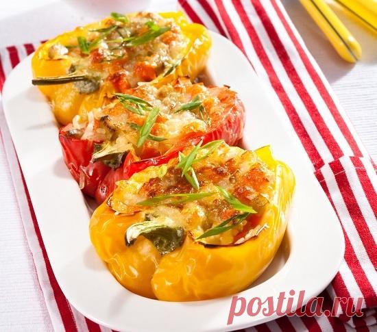 Фаршированный перец с моцареллой — Домашний уют