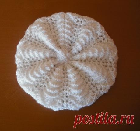 АЖУРНЫЙ БЕРЕТ &quot;ВЕЕРОЧКИ&quot;