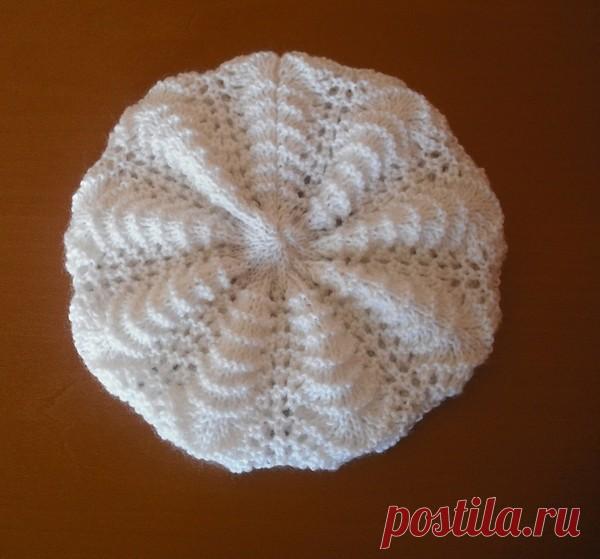 АЖУРНЫЙ БЕРЕТ "ВЕЕРОЧКИ"