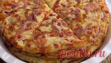 Лепешки со вкусом пиццы 😍 🍕 Ингредиенты: 🥚Яйца - 2 шт 💧Вода - 300... | Интересный контент в группе Домашняя кухня