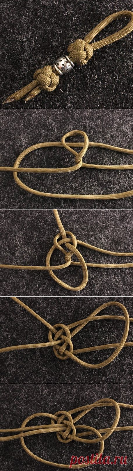 Инструкция в картинках по завязыванию бриллиантового узла 