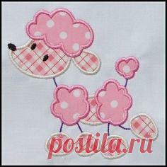 Stick Poodle Applique designs