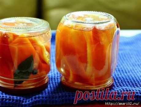 Маринованный болгарский перец.