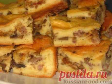 Рецепт: Быстрый мясной пирог на RussianFood.com