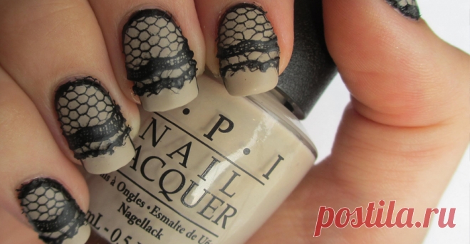 Потрясающий кружевной маникюр с эффектом 3D | I Love Hobby - Лучшие мастер-классы со всего мира!