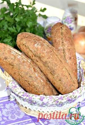 Мини-багеты с жареным луком - кулинарный рецепт