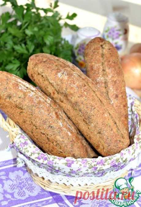 Мини-багеты с жареным луком - кулинарный рецепт