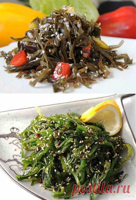 Салаты с морской капустой и овощами – квинтэссенция пользы! / Простые рецепты