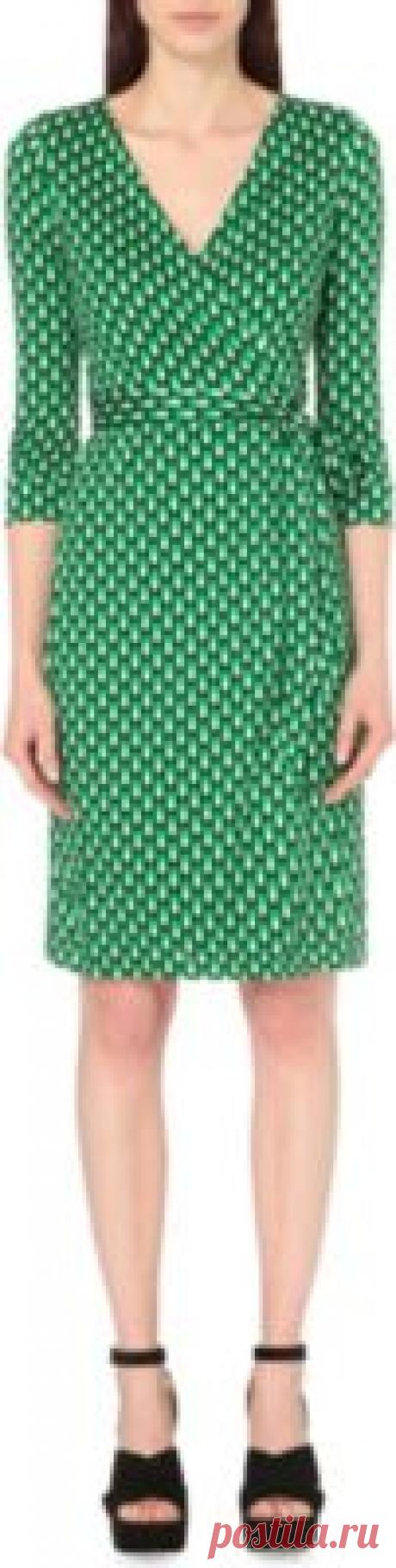 Дайан фон furstenberg Новый Джулиан два шелк-Джерси обернуть платье | Selfridges.com