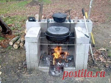 Применение бетонных блоков на даче