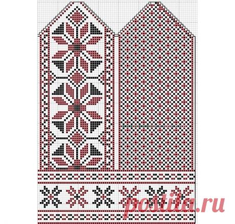 Подборка схем для варежек