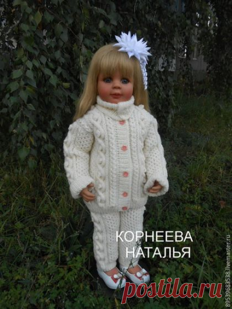 Купить ТЕПЛЫЙ КОСТЮМ &quot; ЗИМУШКА&quot; - бежевый, однотонный, кофточка, кофта, кофта вязаная