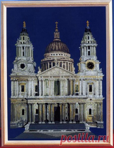 Вышивка крестом Собор Святого Павла. Схемы для вышивки соборов |
