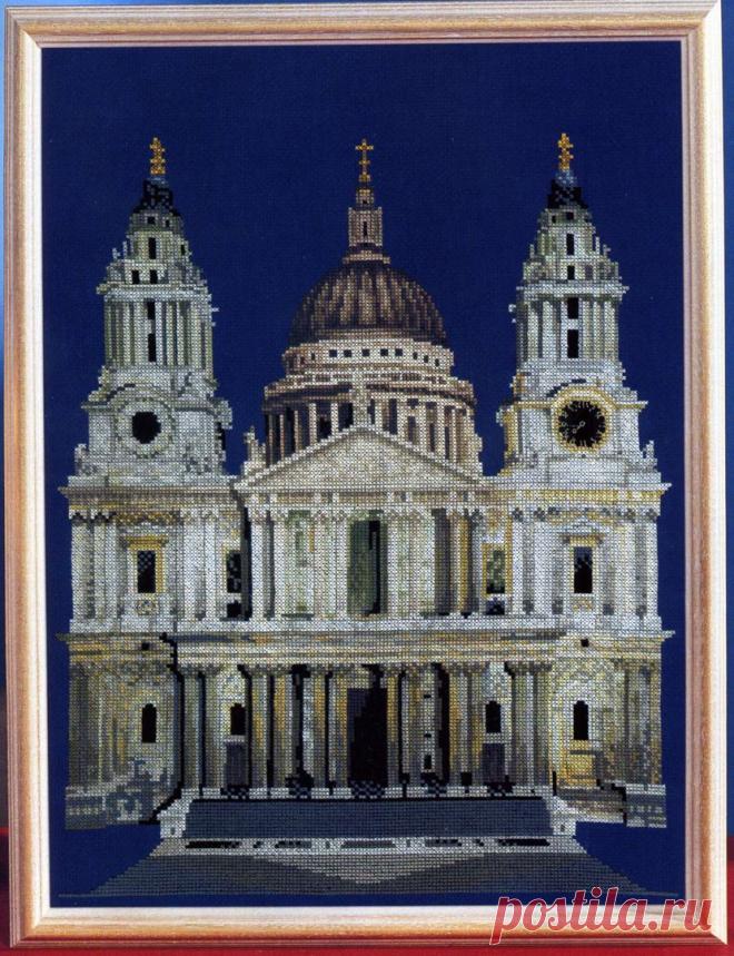 Вышивка крестом Собор Святого Павла. Схемы для вышивки соборов |
