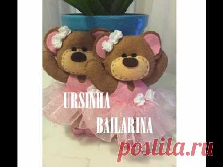 Ursa Bailarina de Feltro