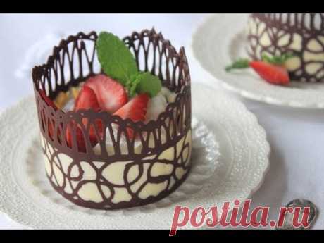How to Make Chocolate Lace Dessert Cups
