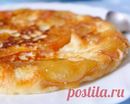 Омлет из творога с карамельными яблоками » Жрать.ру